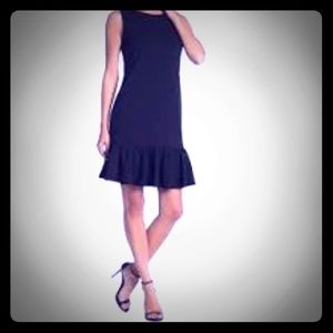 Betsey Johnson Dark Navy Ruffle Hem Dress